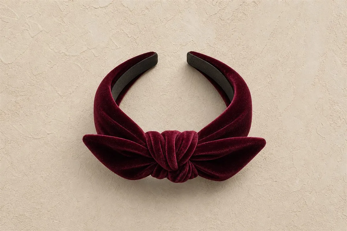 Bandeau Cheveux Noué Velours — Series 23