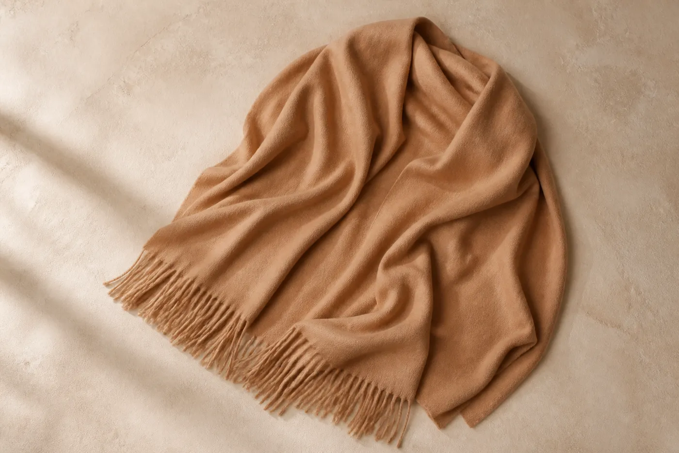 Oversized Fringed Stole Studio