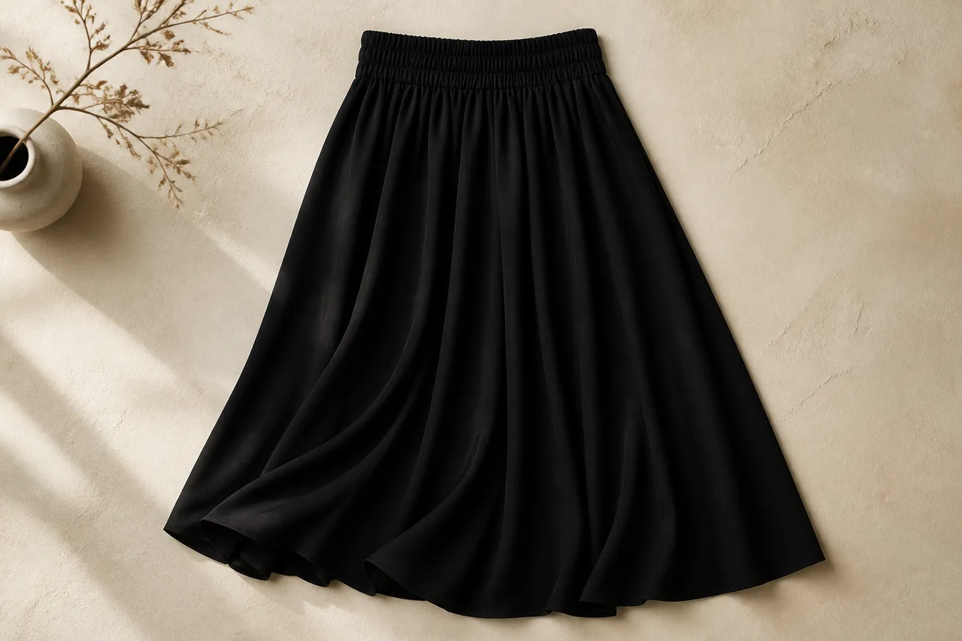 A-Line Midi Skirt